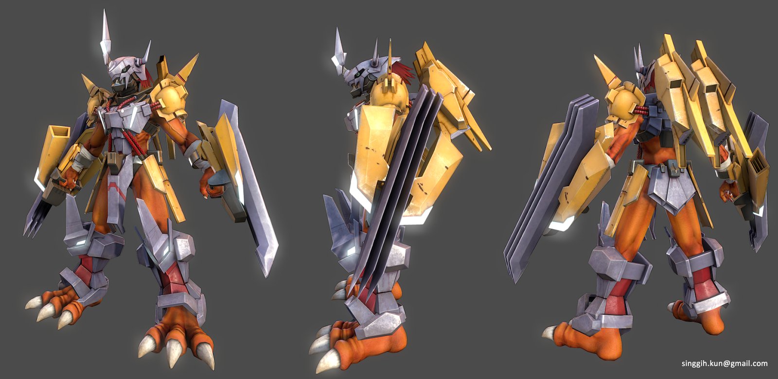 Metalgarurumon X Cyber Sleuth Digimon