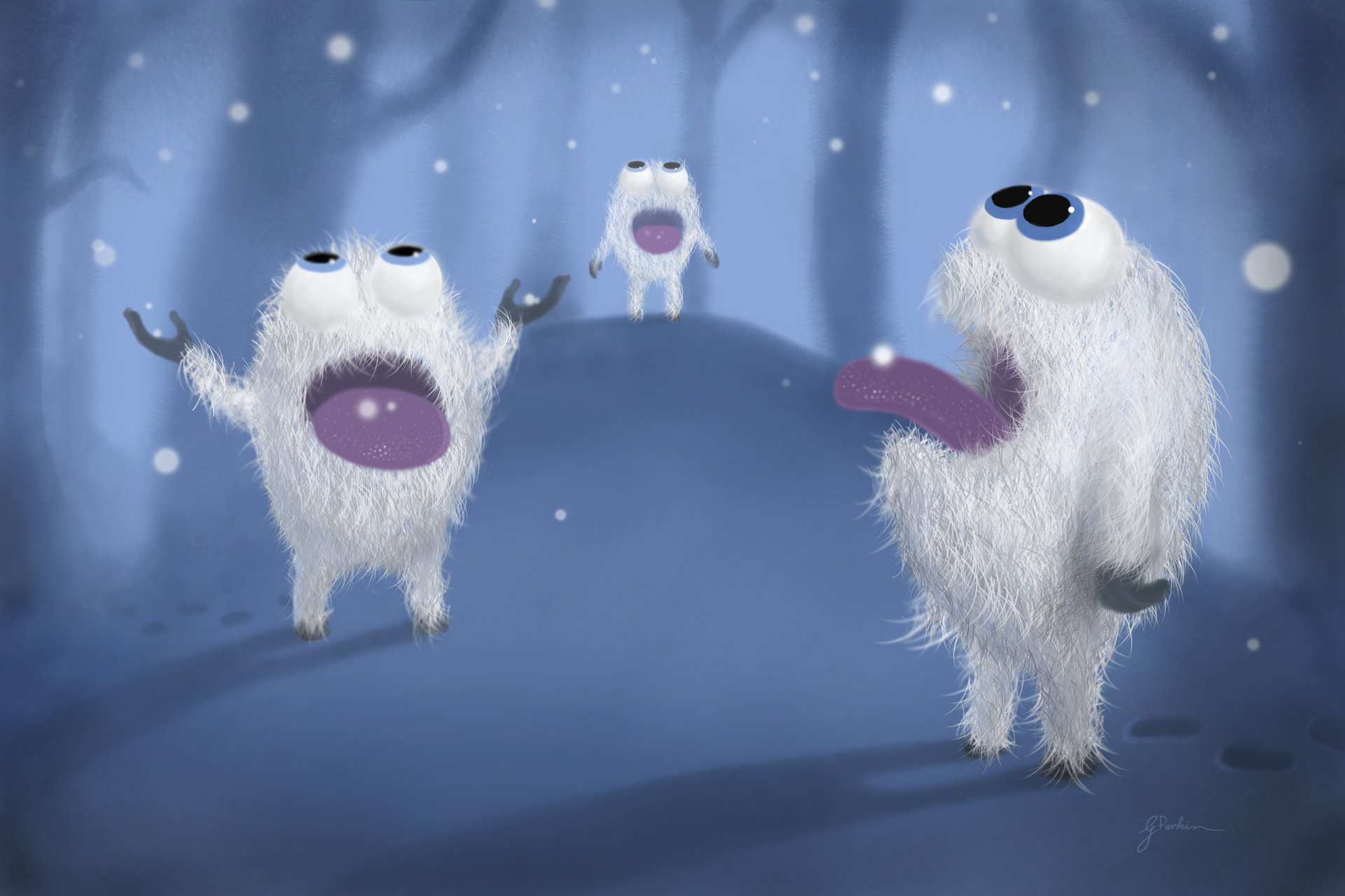 ArtStation - Baby Yetis