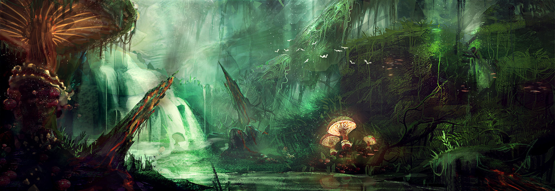 Artstation Alien Jungle Saul Espinosa