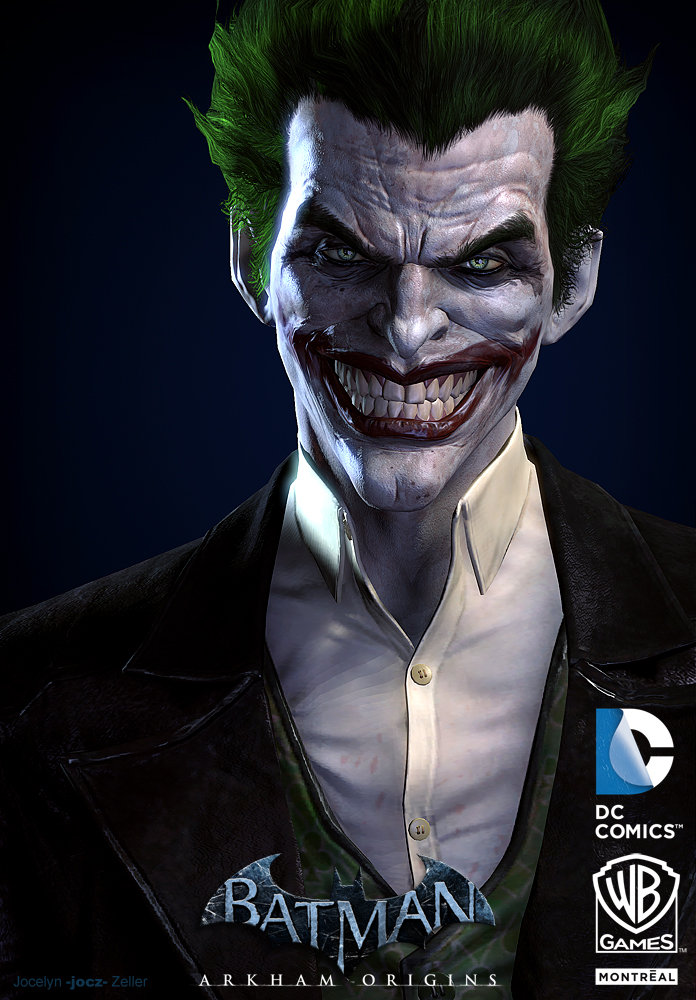 ArtStation - Batman: Arkham Origins, Joker Portrait