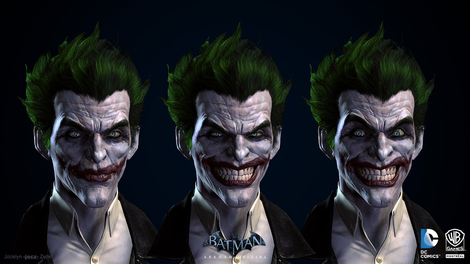 the joker arkham city face