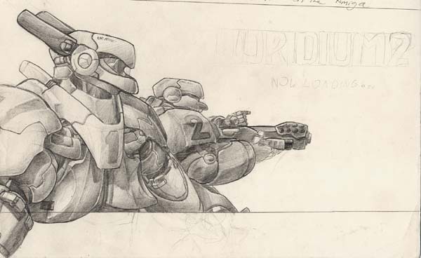 The Pencils for the loading screen (this was the very first art I scanned into a computer)