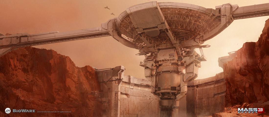 Mars mining station
