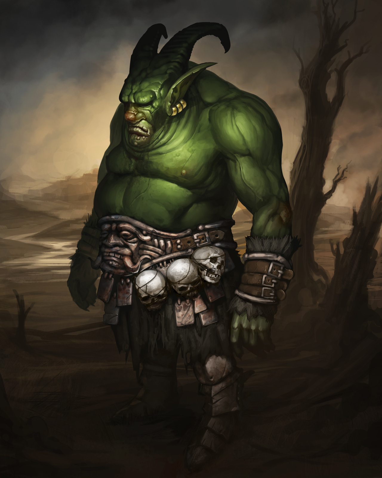 Orc Chieftain by Paul Taaks.