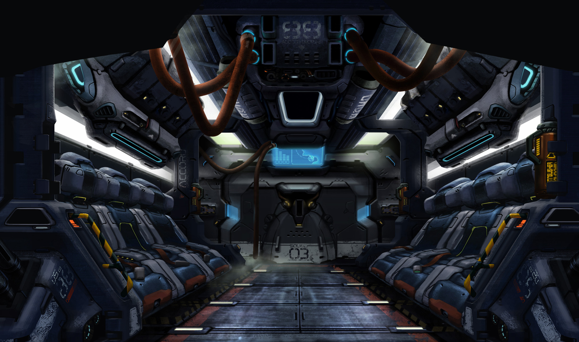 ArtStation Dropship interior