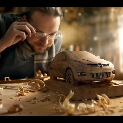 Wooden car small 0