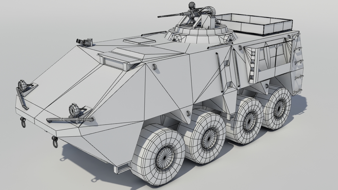 ArtStation - Military Light Armoured Vehicle Render