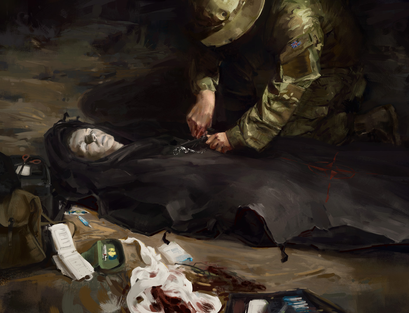 Artstation Fallen Soldier Raine Kuusi