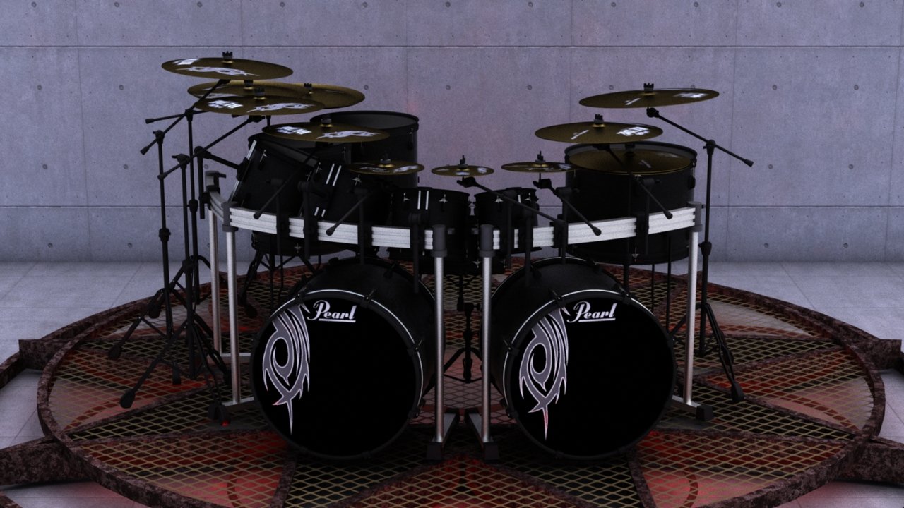 Pearl slipknot deals drum set