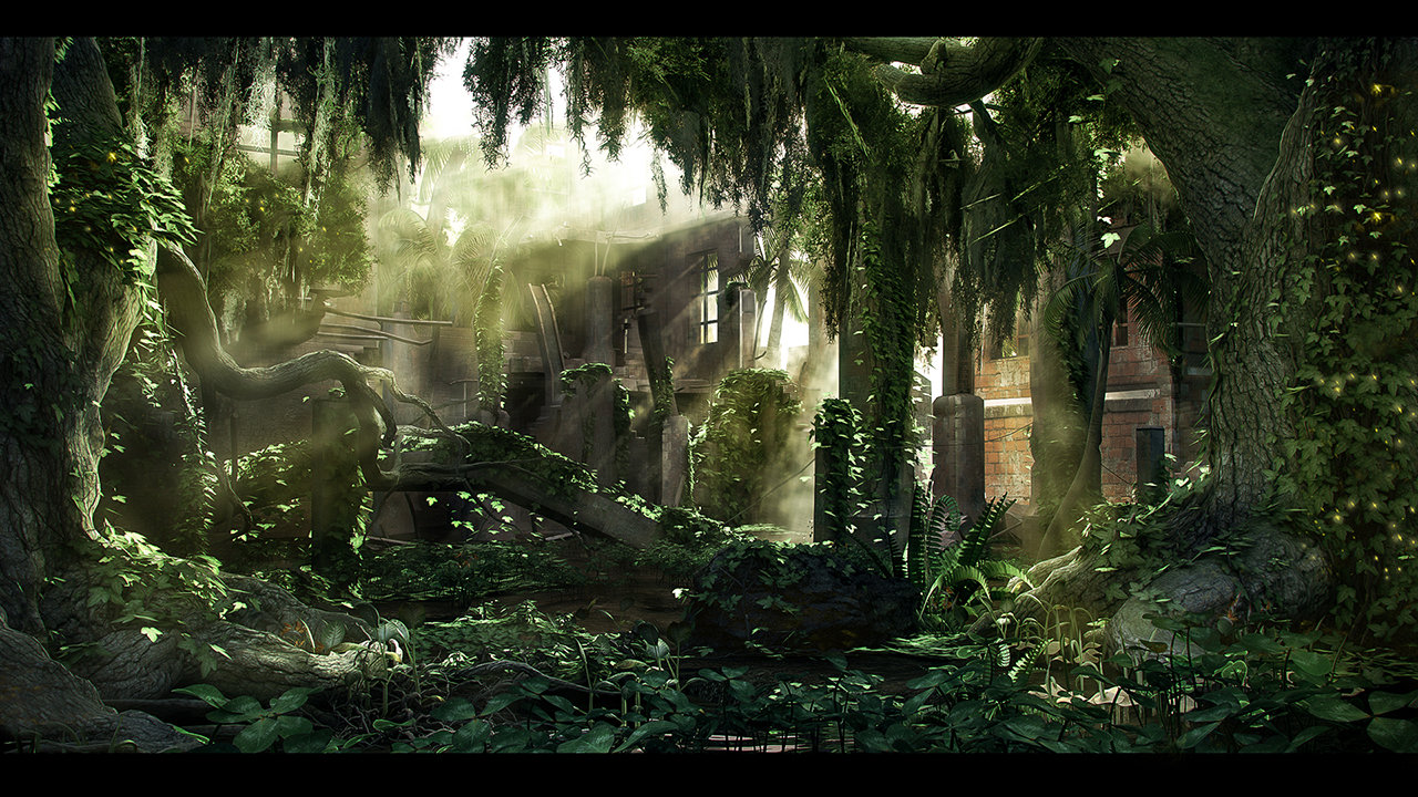 Artstation Jungle Ruins Volkan Kacar