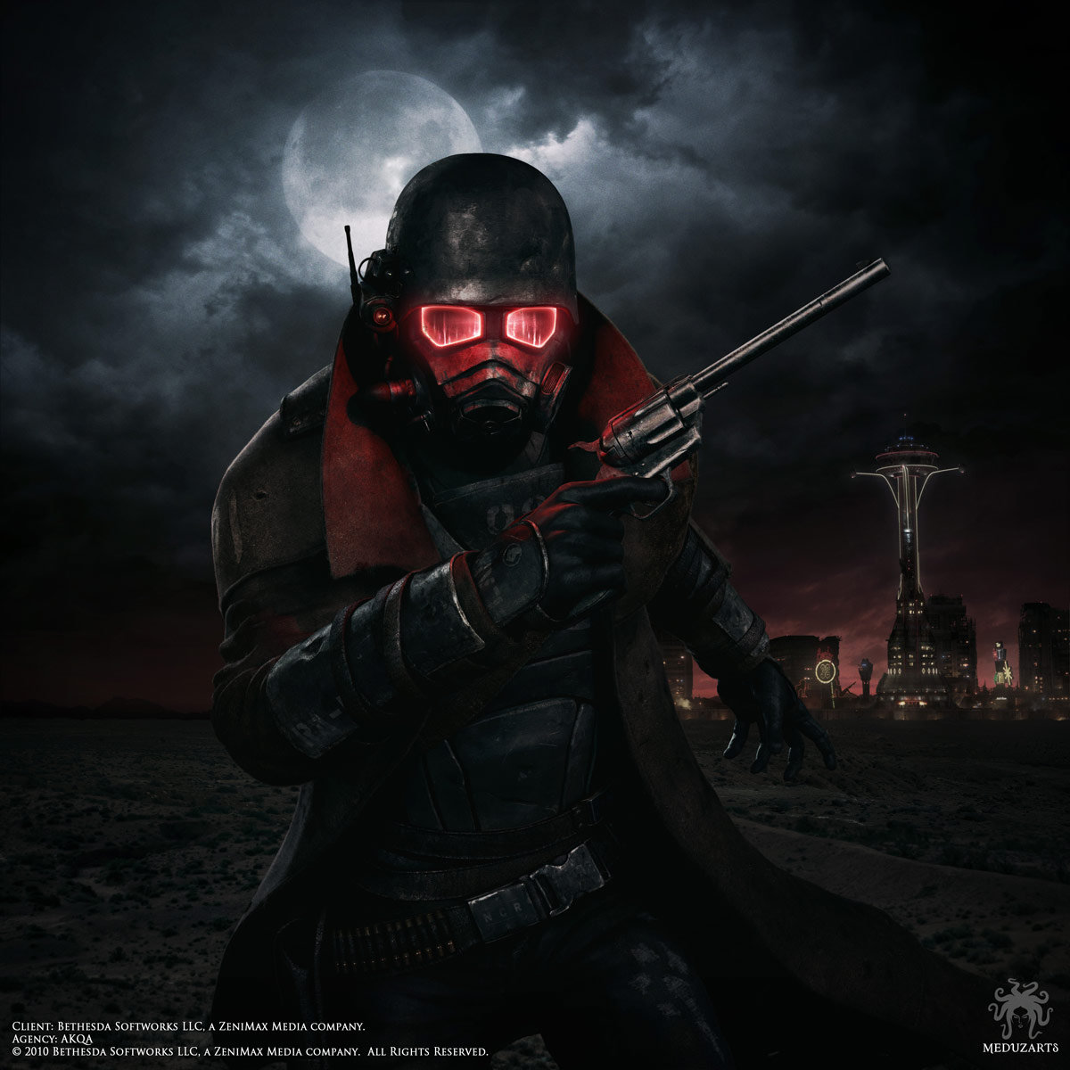 Artstation Fallout New Vegas Ranger Night Daniel Kvasznicza