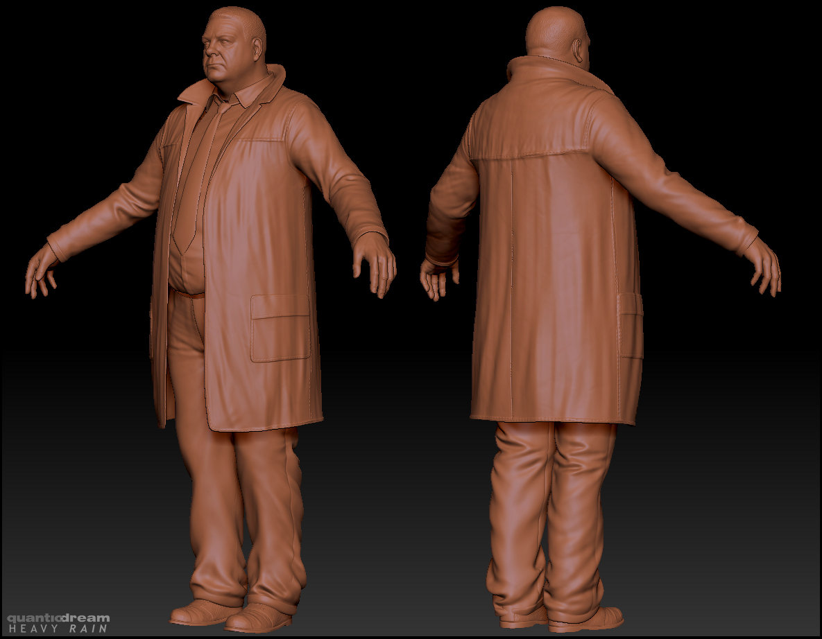 Artstation Heavy Rain Character Scott Shelby Sculpt