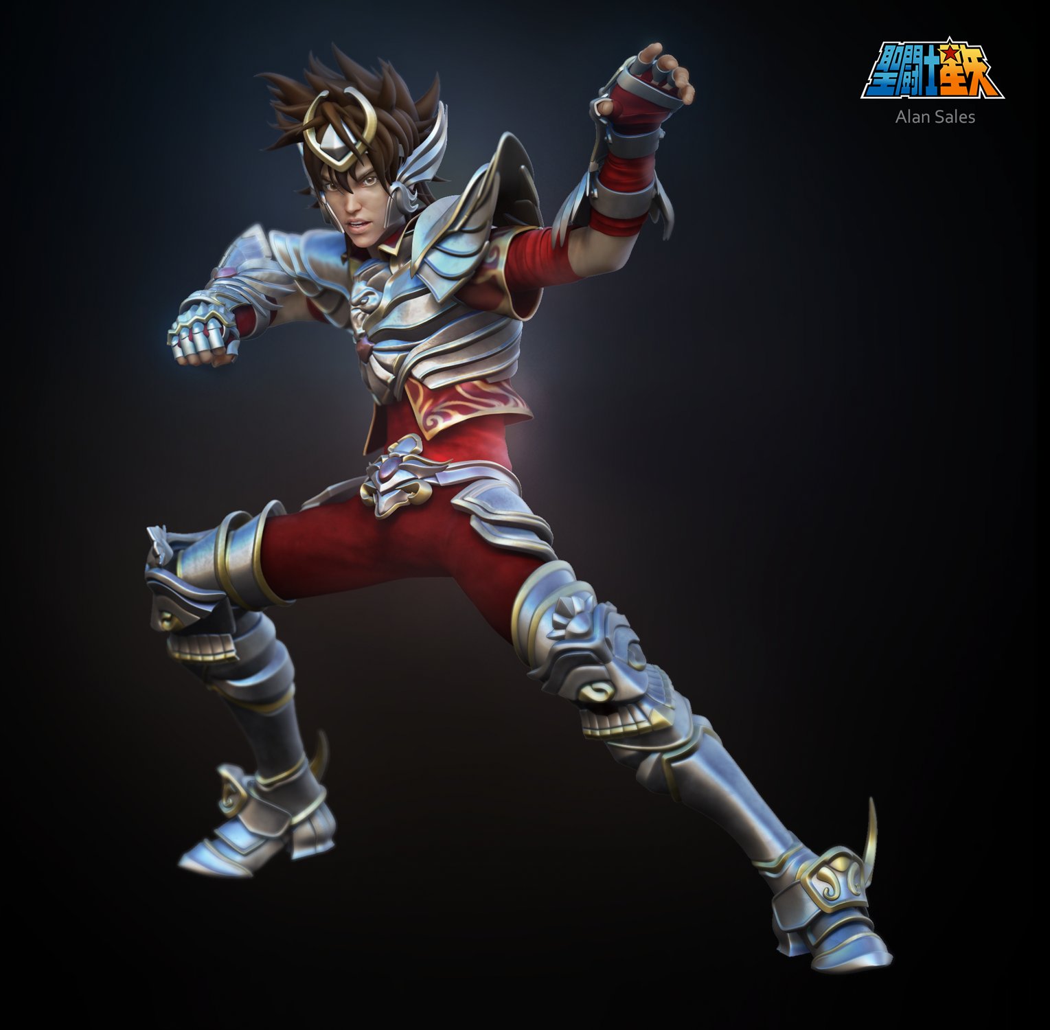 ArtStation Saint Seiya Anime 3D Fan Art Challenge Alan Sales