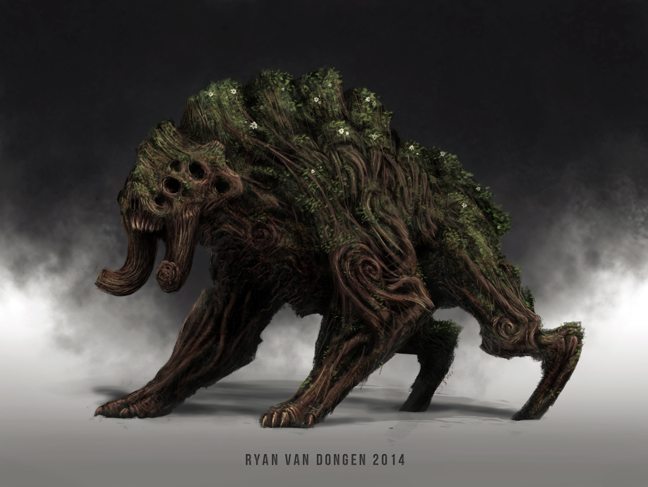 Earlier variation of the creature design