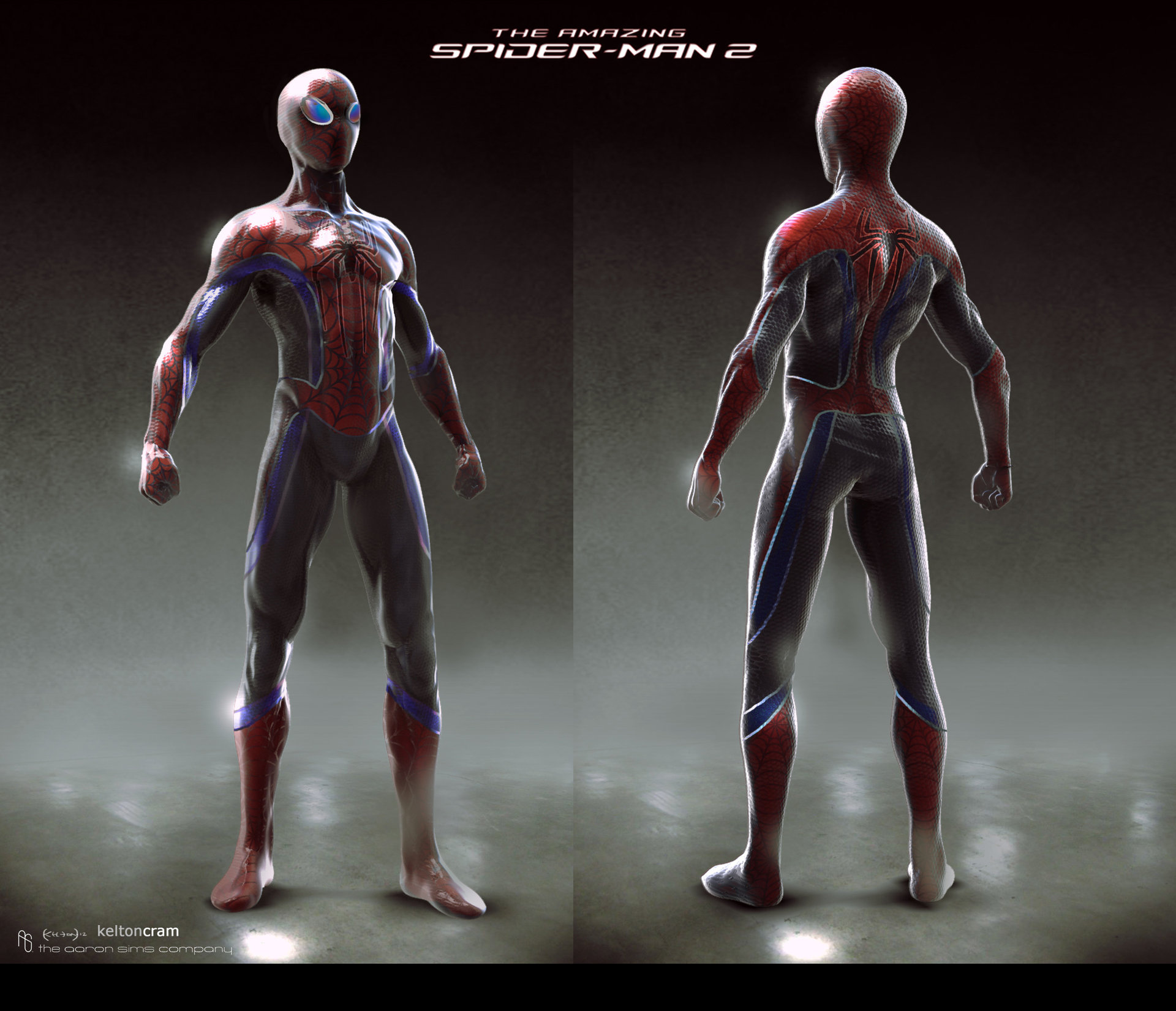 Kelton Cram - The Amazing Spiderman 2 alternate suit designs