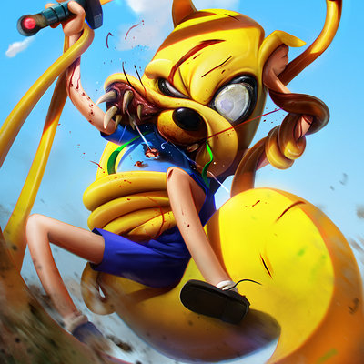 Dan luvisi jake the snake adventure time by danluvisiart d7douwt