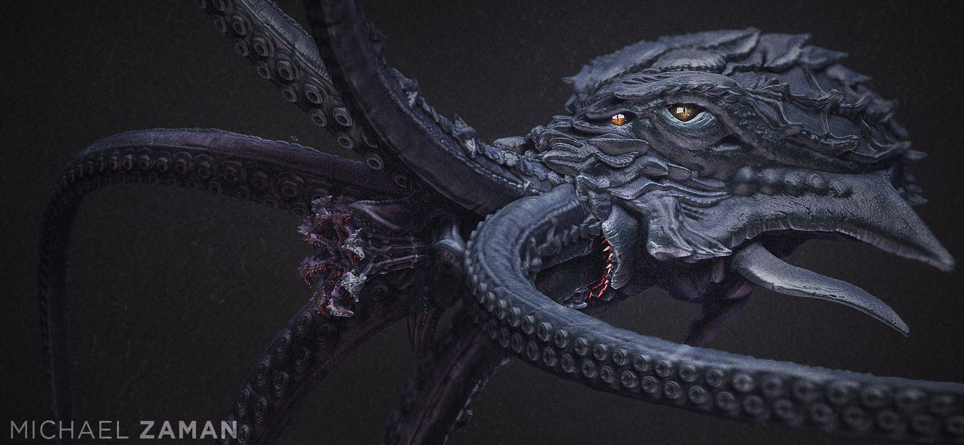 Michael Zaman Kraken Concept Sculpt