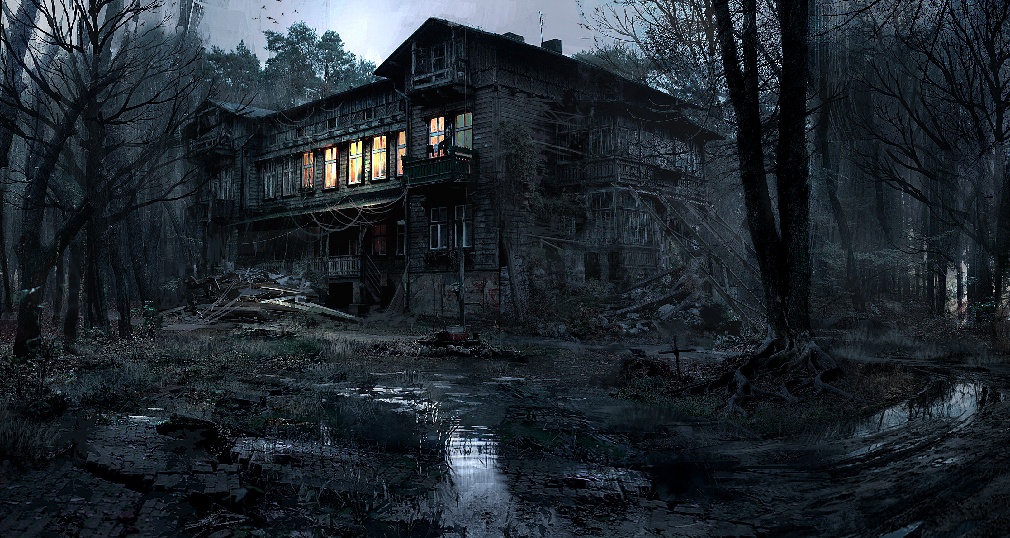 Artstation Cabin In The Woods Klaus Wittmann
