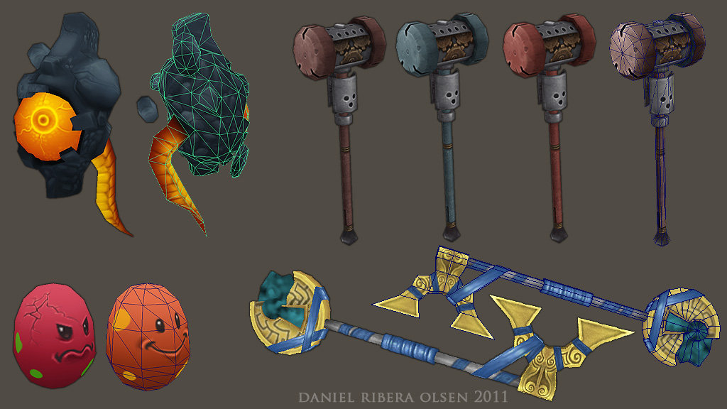 More Pets &amp; Weapons for the player avatar, 3D