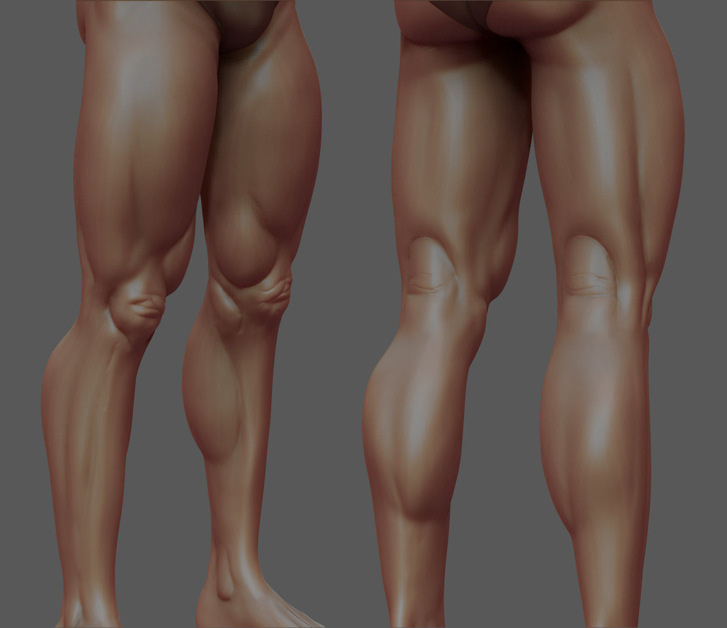 ArtStation - Male_Anatomy Lower Leg