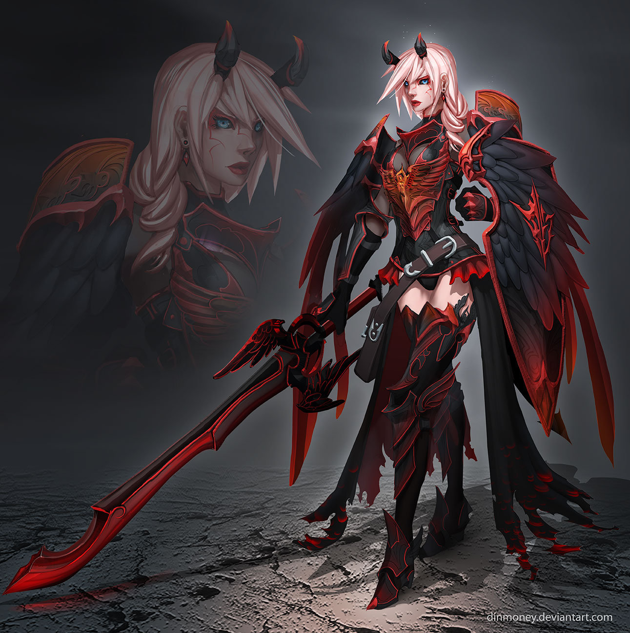 Artstation Fallen Angel Armor Geoff Trebs
