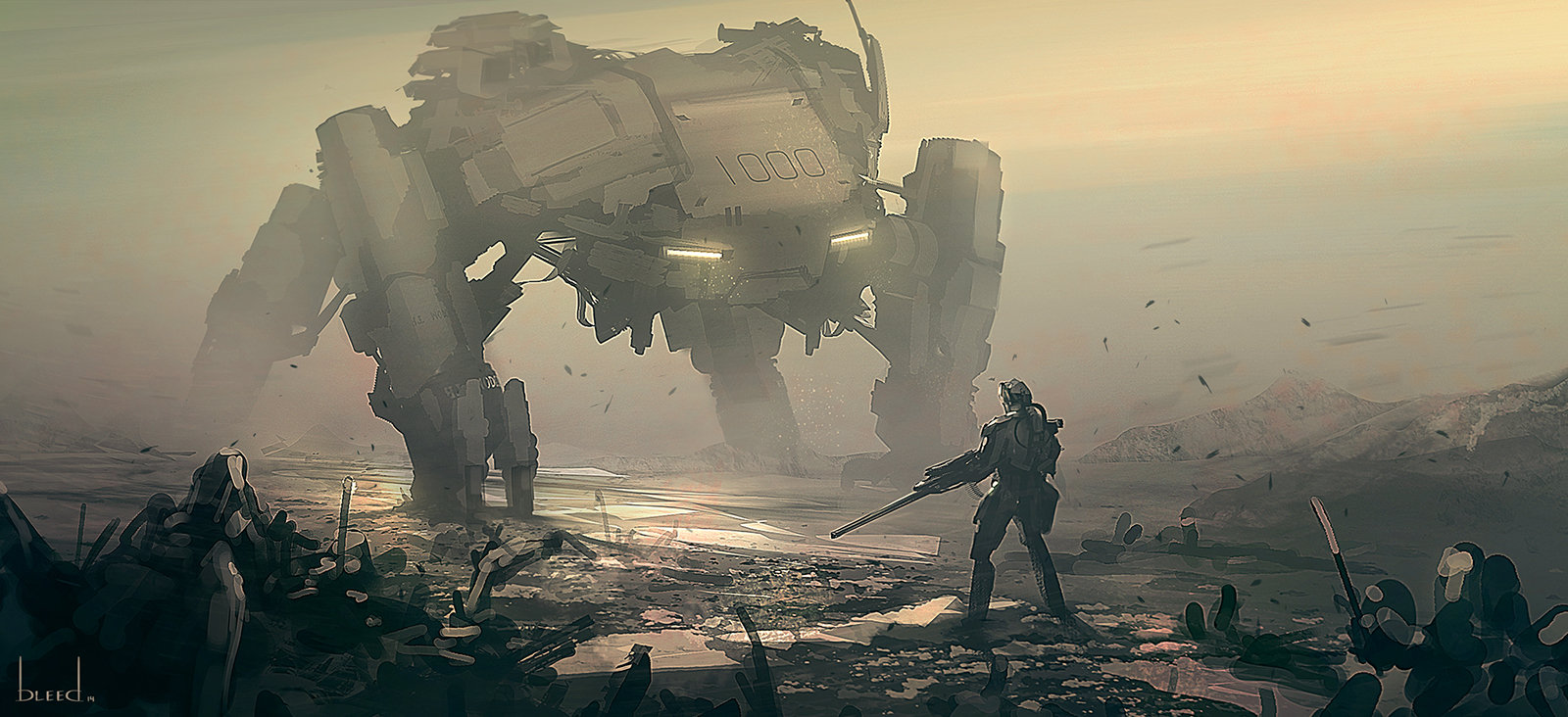 ArtStation - Mech boss, Bryan Lee