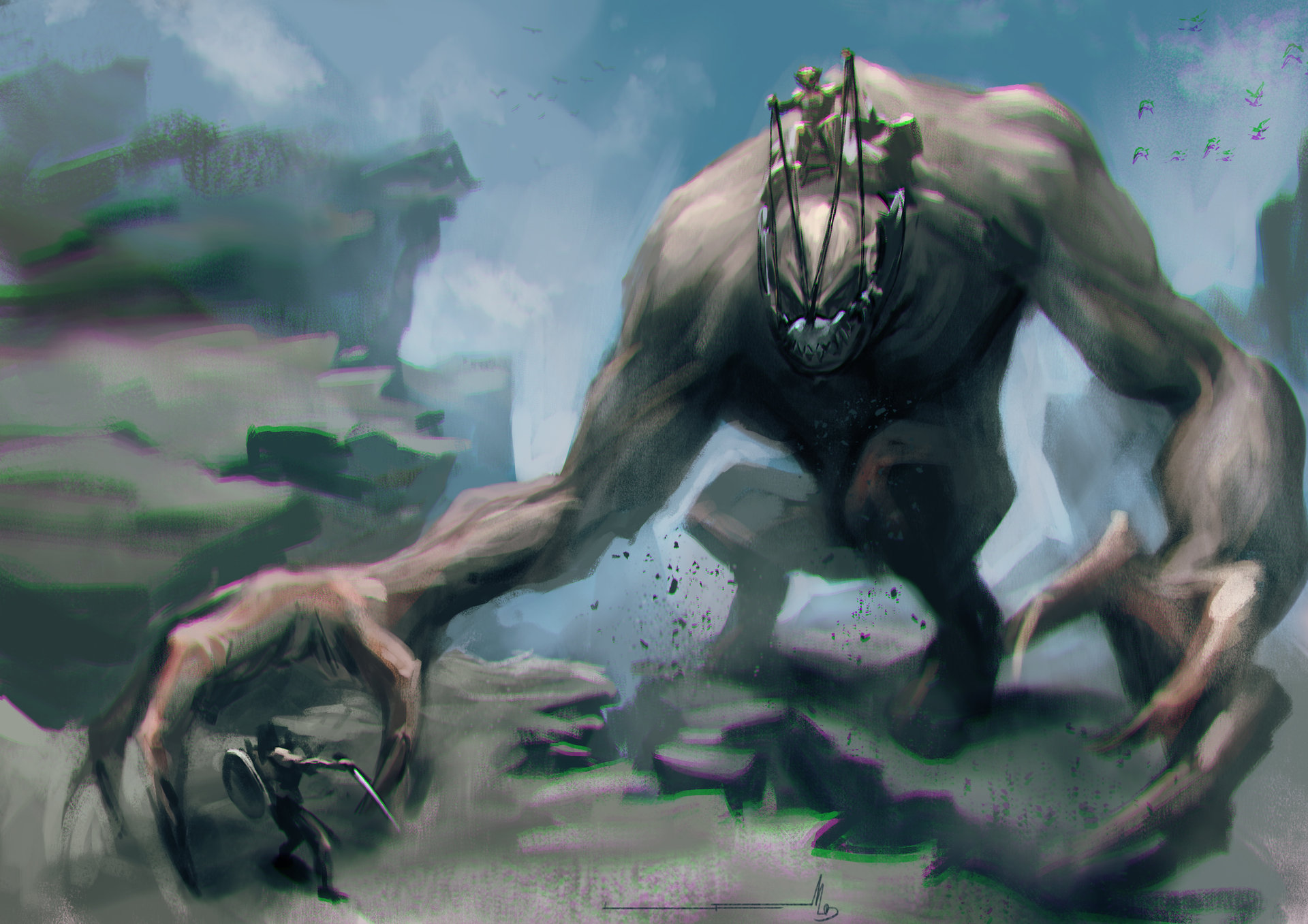 ArtStation Creature With Arms Longer Than Legs artstation-creature-with-arms-longer-than-legs