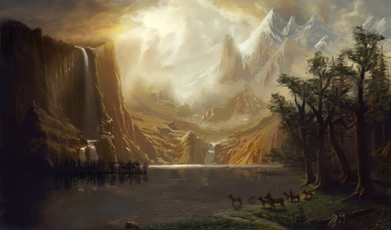 Masterstudy after Albert Bierstadt
