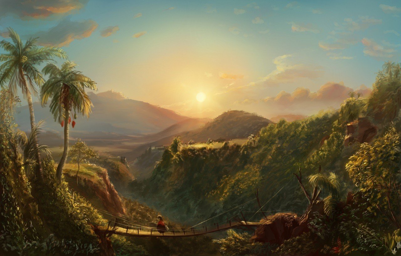 Masterstudy after Frederic Church
