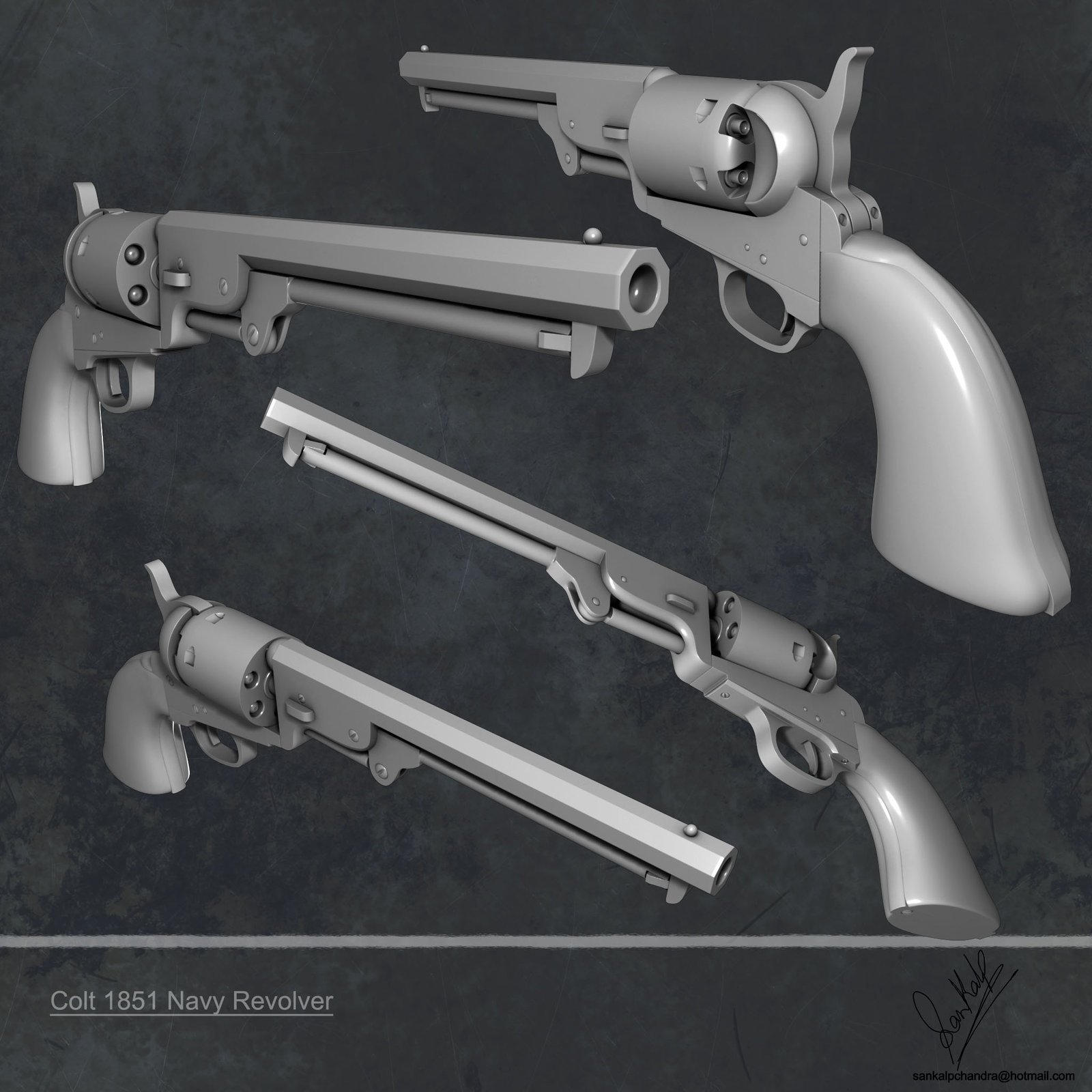 Colt 1851 Navy Revolver High