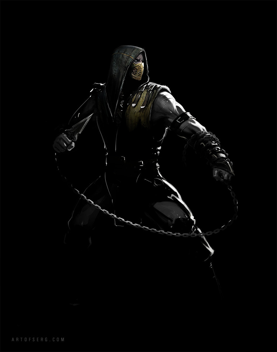 ArtStation - Mortal Kombat X - Scorpion , Serg Souleiman