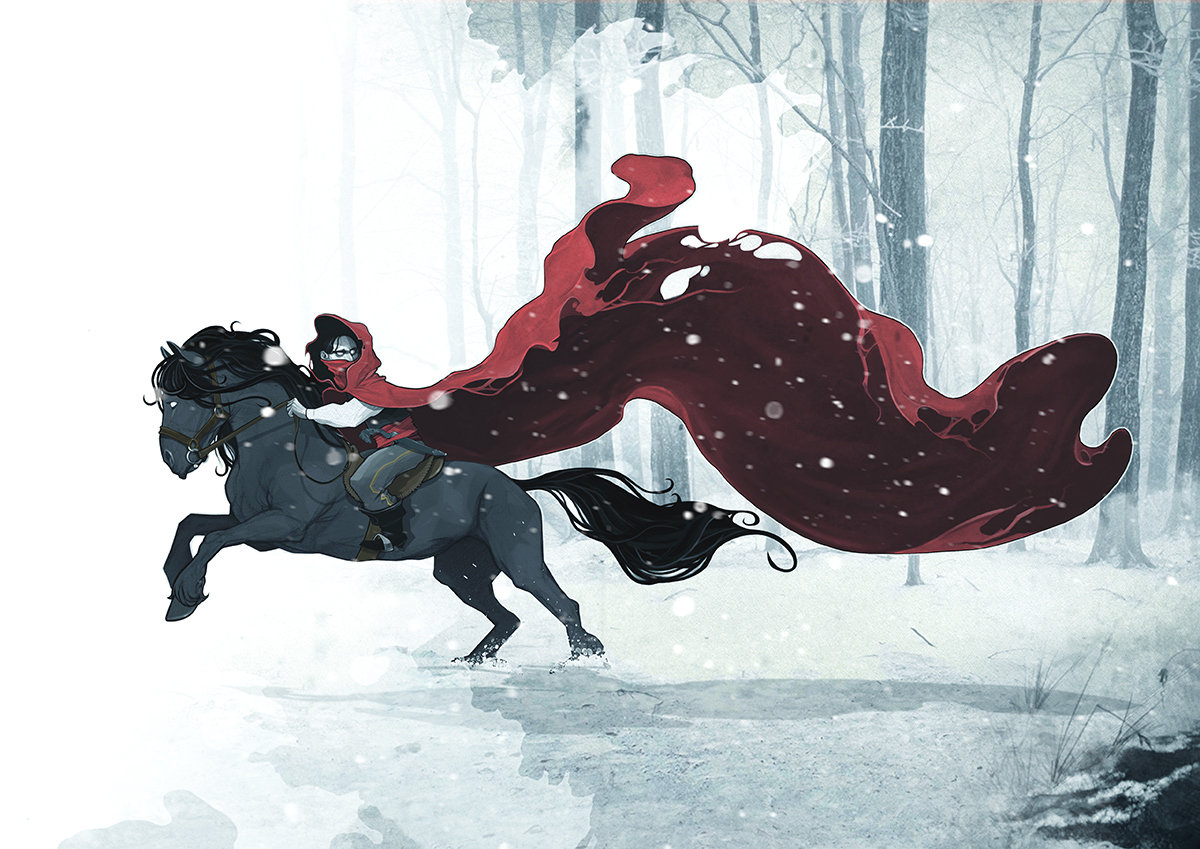 Trivun Kalaba riding his Black Steed