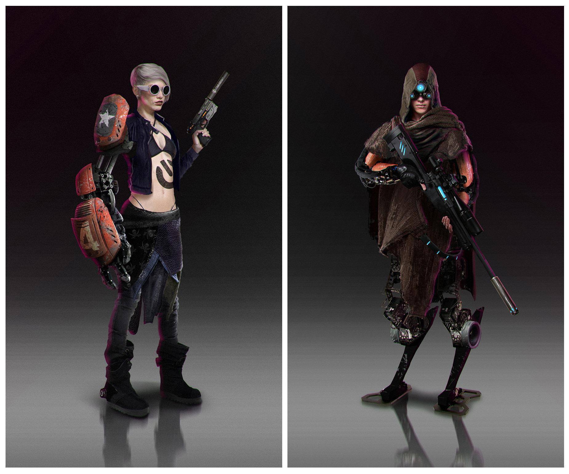 ArtStation bounty hunters concepts