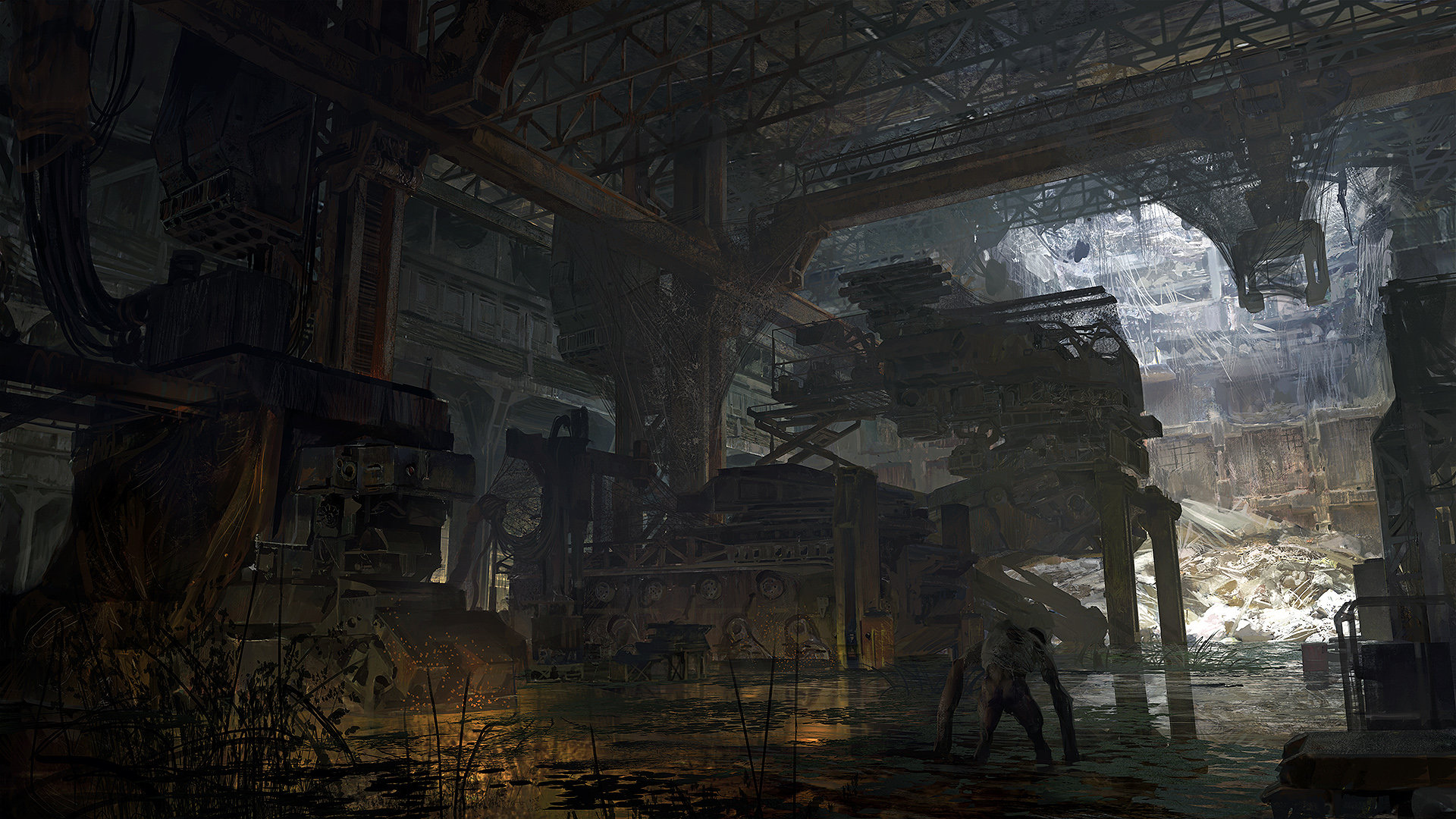 Environment on set. Котельная арт. 9 2009 Concept Art. Freelancer Concept Arts.