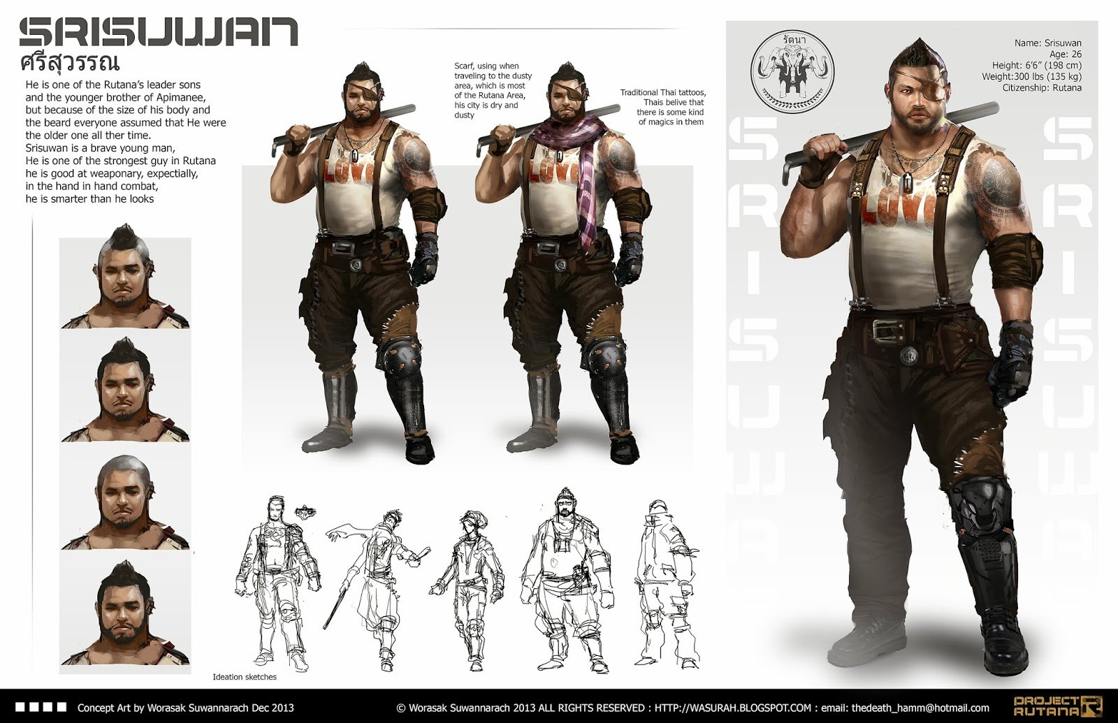 ArtStation - Srisuwan character page