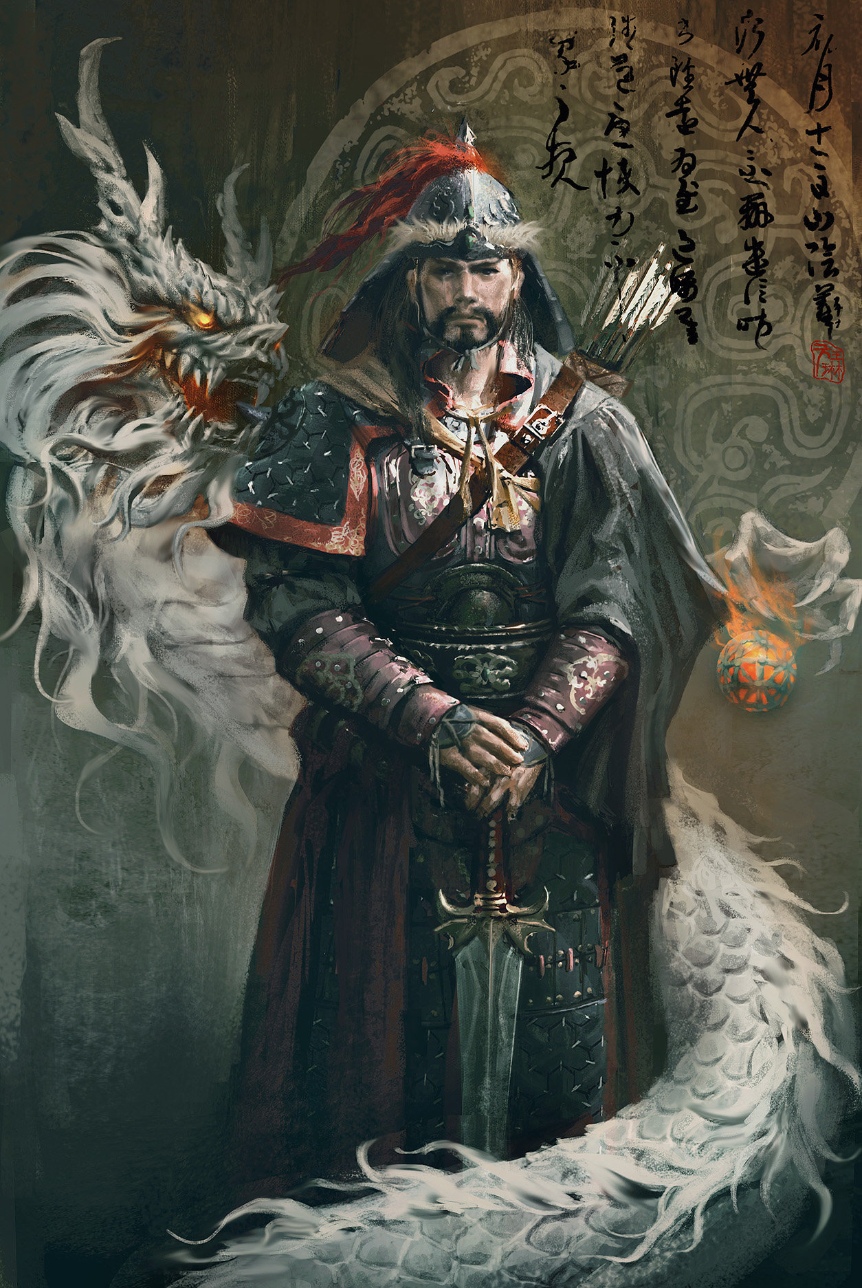Темная хана. Монгол Хан арт фэнтези.