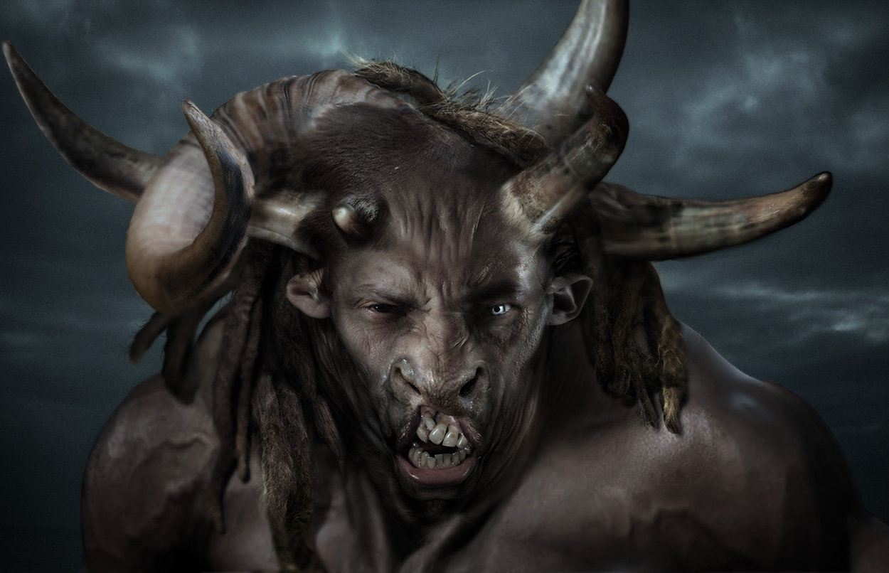 Minotaur  head design variations 03, done for Wrath of the Titans