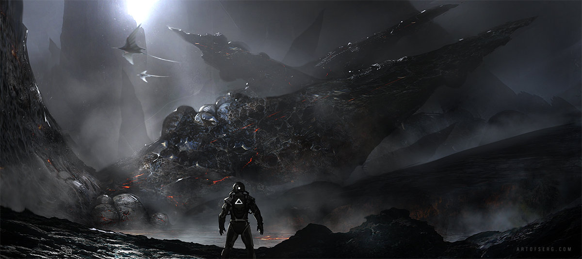 Artstation Alien Landscape Serg Souleiman