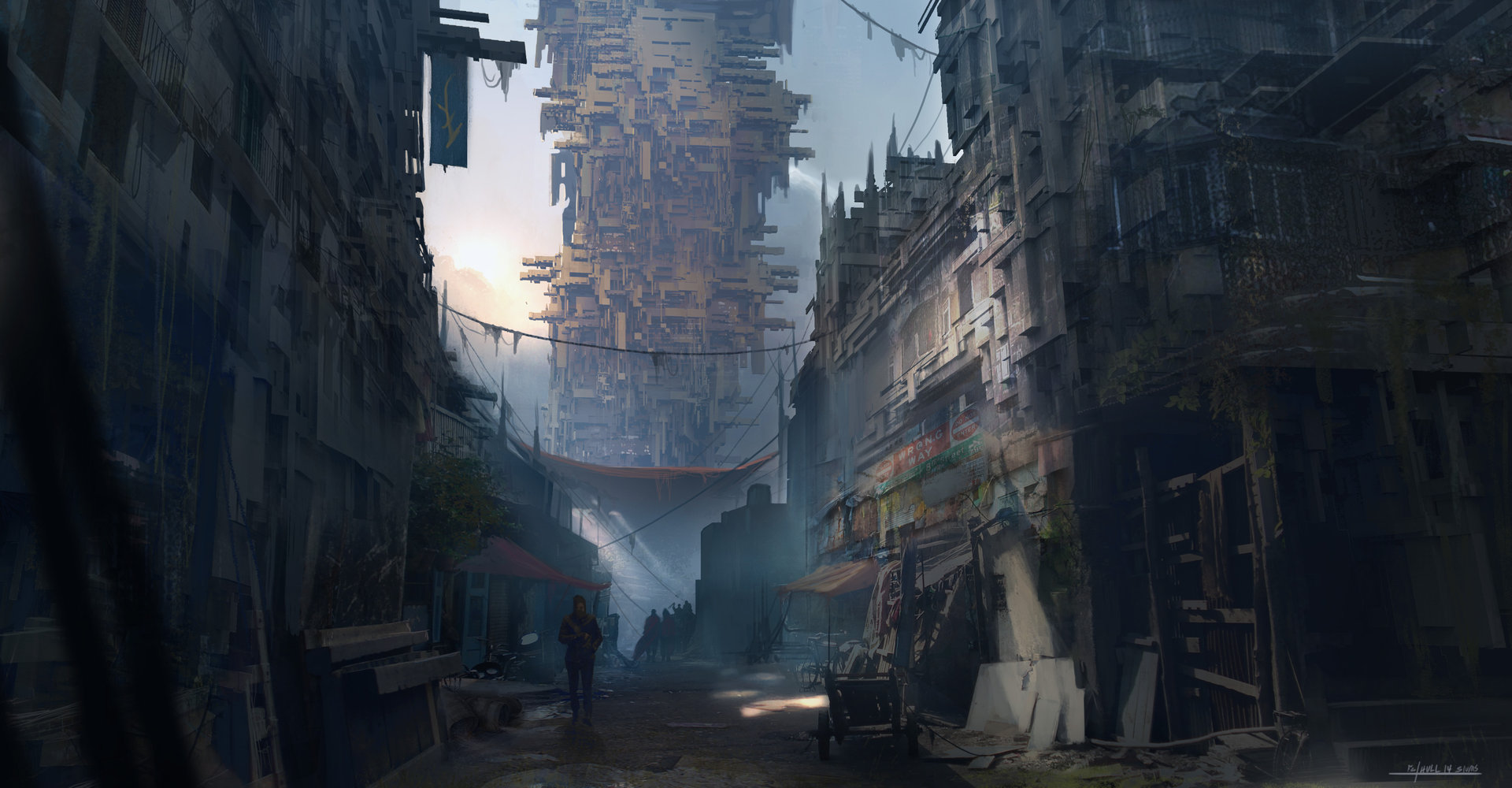 ArtStation - Space vikings!! the slums, Tyler Thull