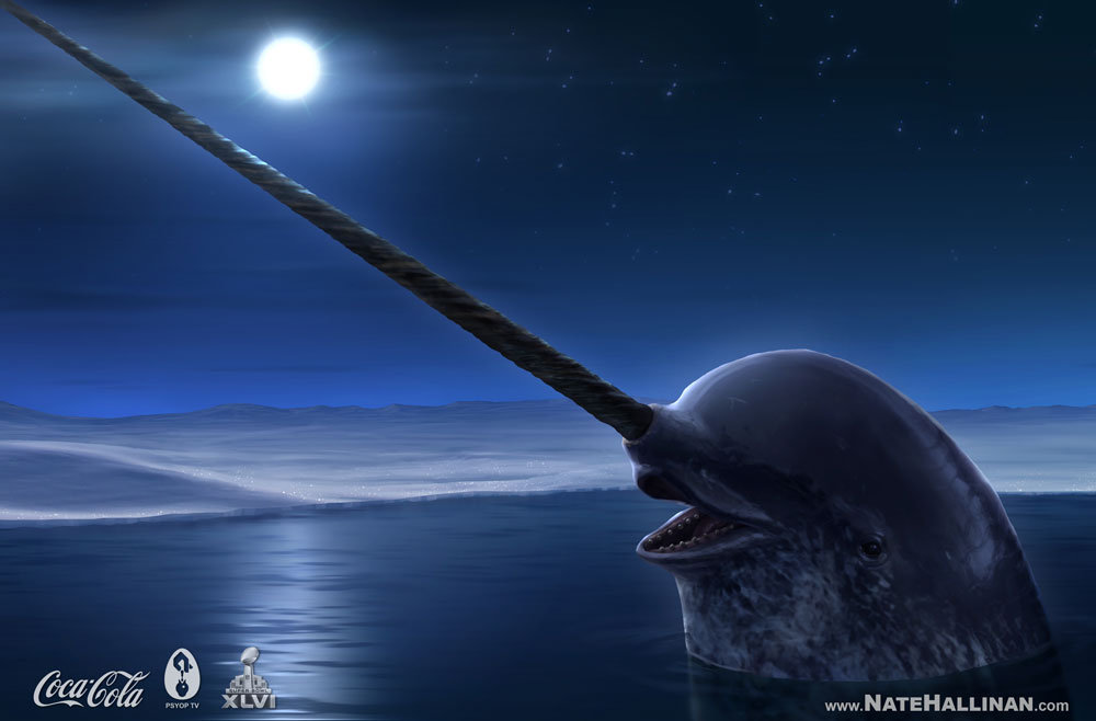 Coca-Cola commercial narwhal concept