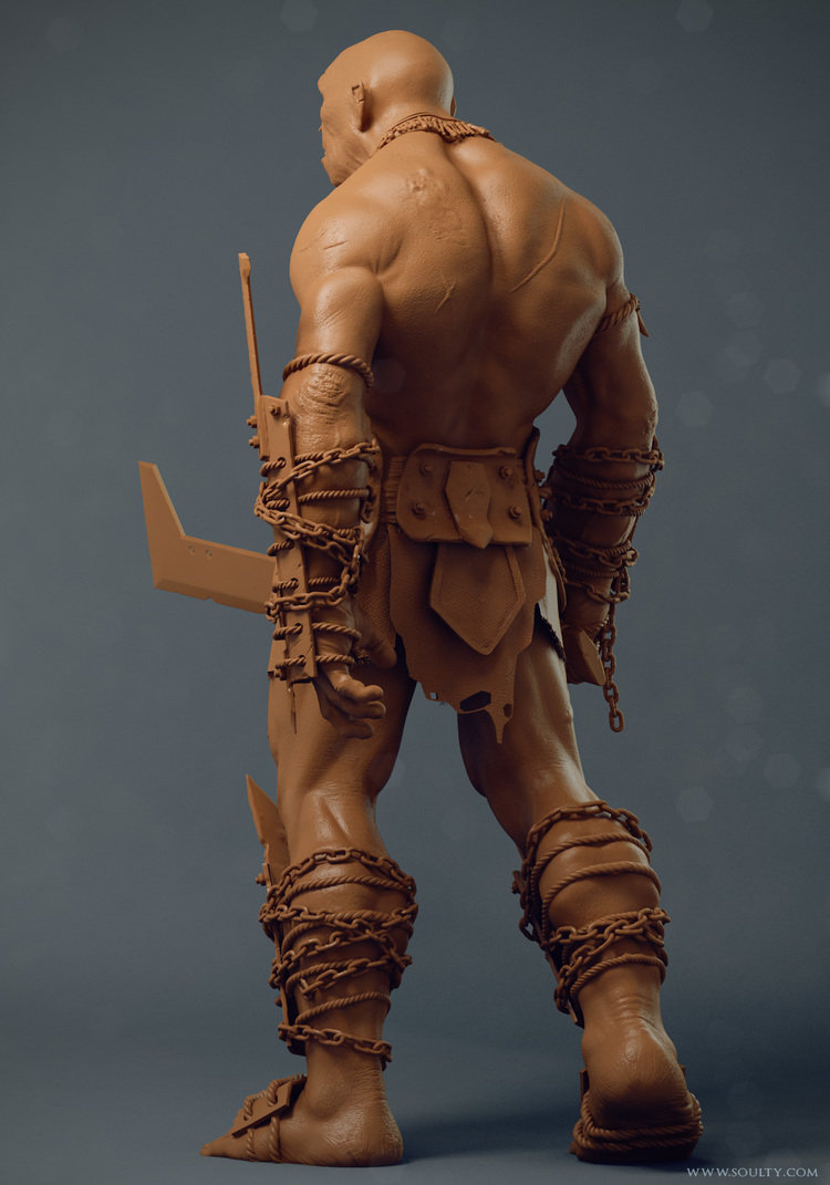 clay render - vray