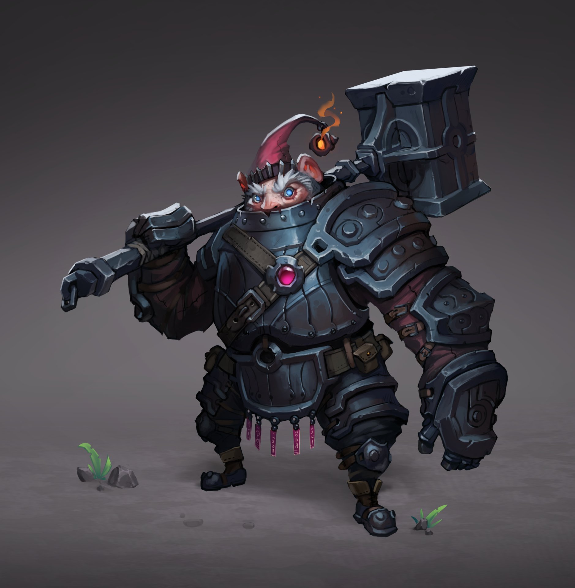 ArtStation Gnome Warrior, Baldi Konijn