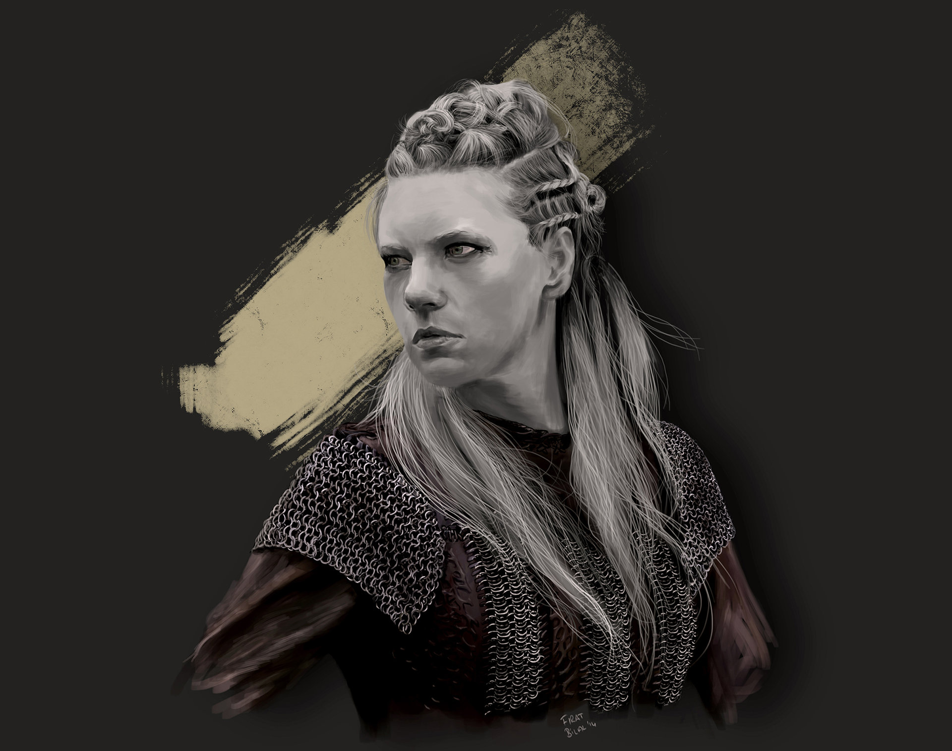 History Vikings - Lagertha fanart illustration. 