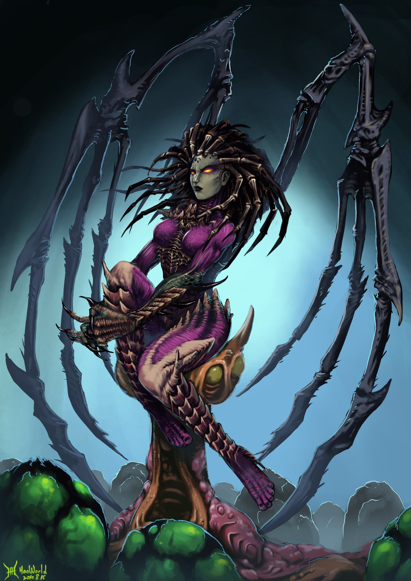 Artstation Kerrigan Queen Of Blades Shih Hao Chang