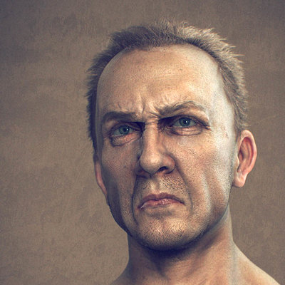 Daniel bystedt angry man front render