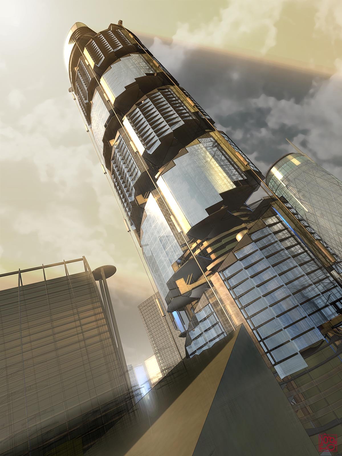 Vertical Village Highrise concept