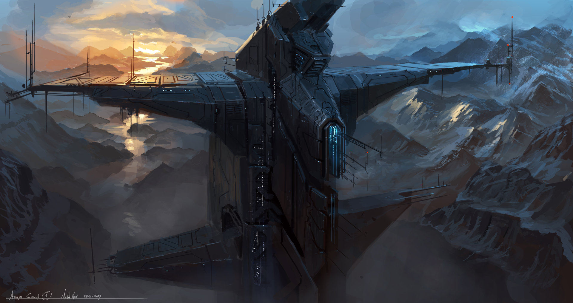 Artstation Sci Fi Stations Michal Kus