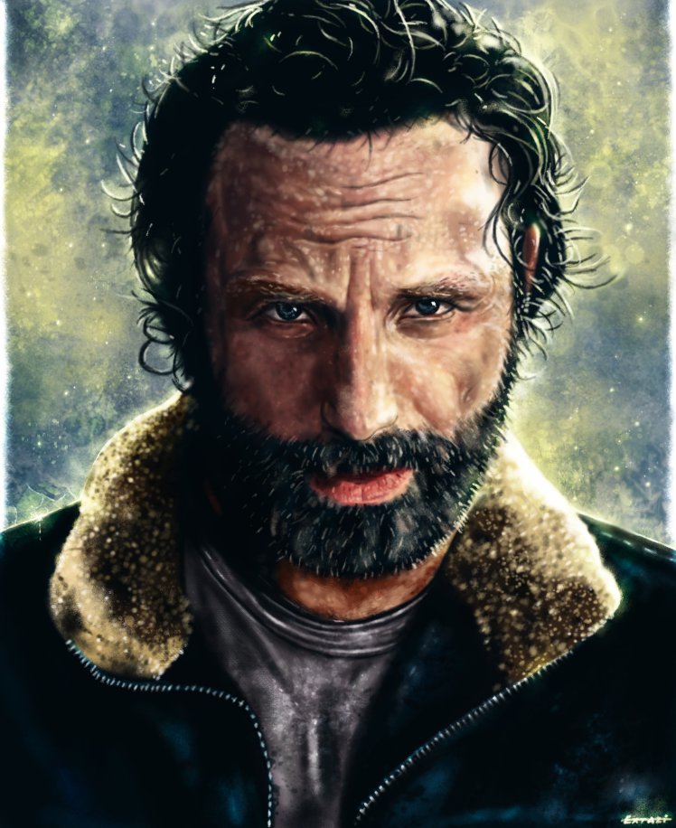 Walking Dead Drawing Rick