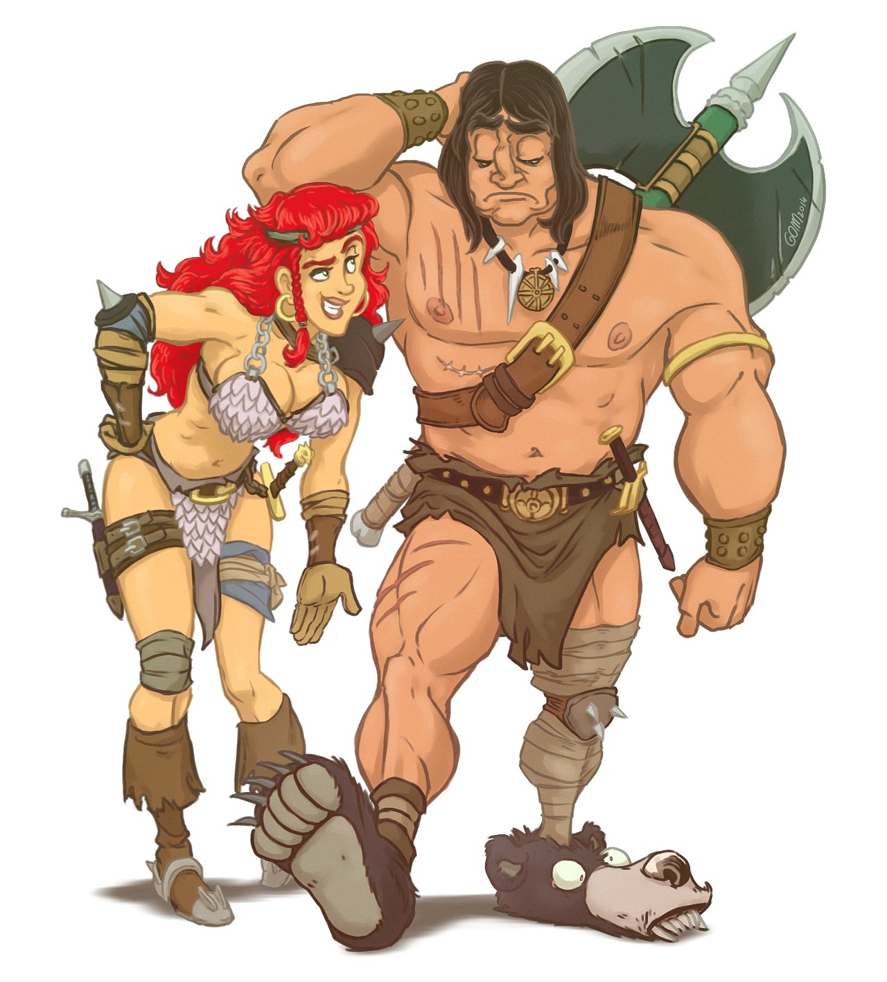 ArtStation - Conan Rogues in the house color