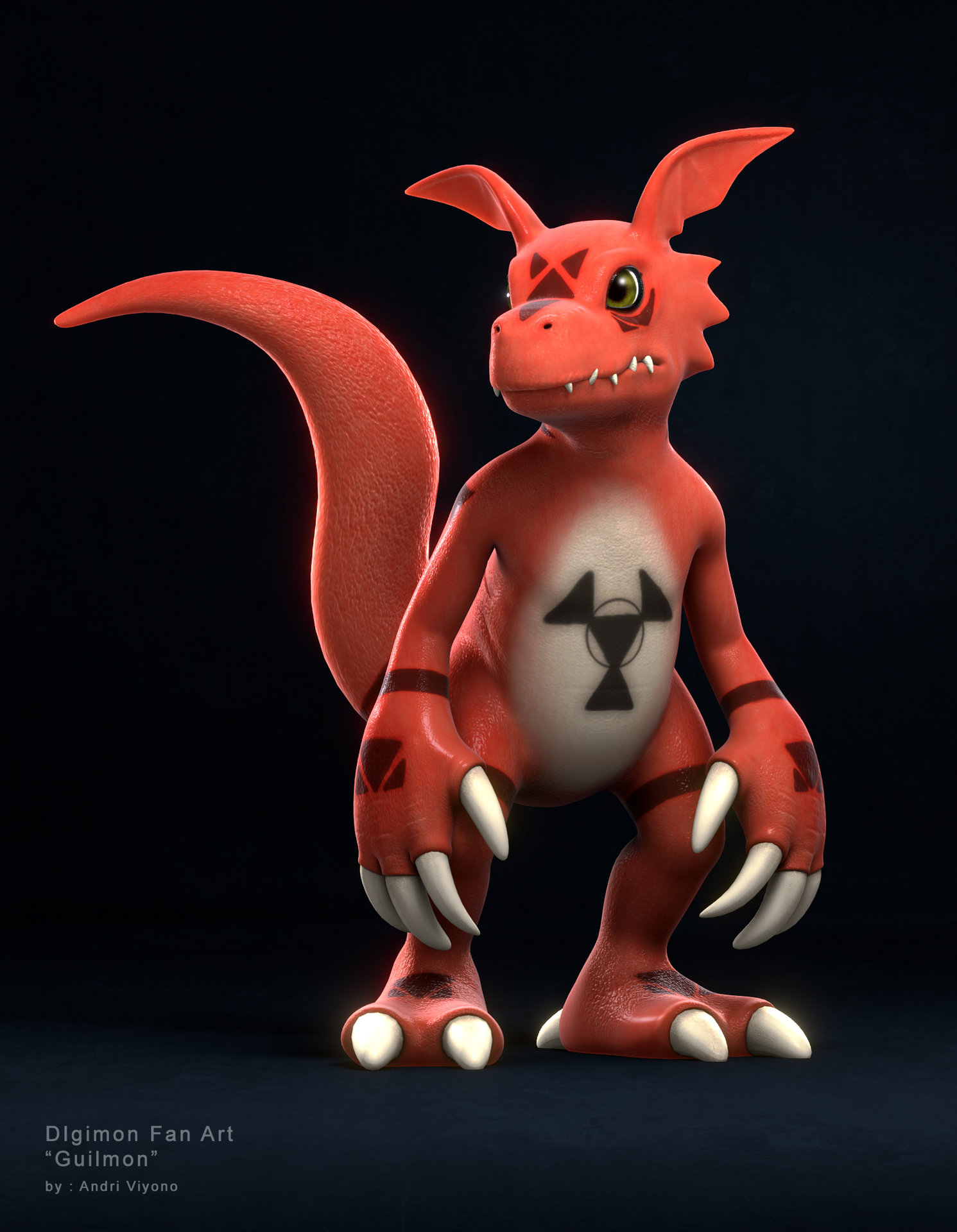 Artstation Digimon Fan Art Guilmon Andry Viyono